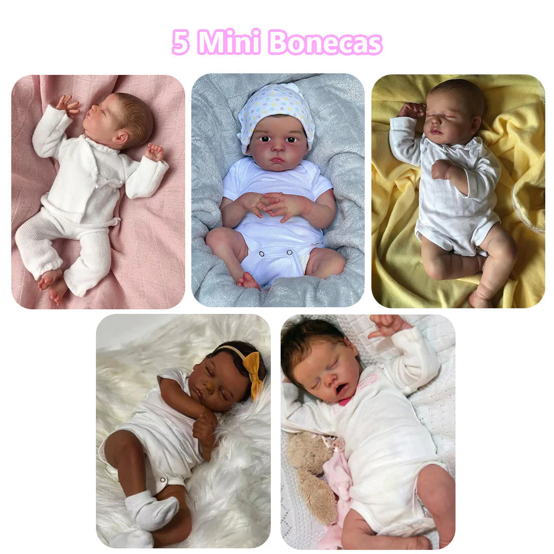 (PROMOÇÃO EXCLUSIVA) Boneca Mini BebeReborn - (Ganhe Roupinha GRÁTIS!) - Image 2