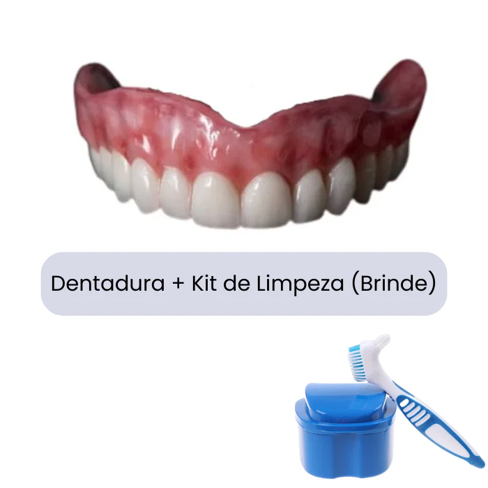 (COMPRE 1 LEVE 2) Dentadura de Silicone FIX | Ajustavel e Adaptativa + Kit de Limpeza de BRINDE - Image 10