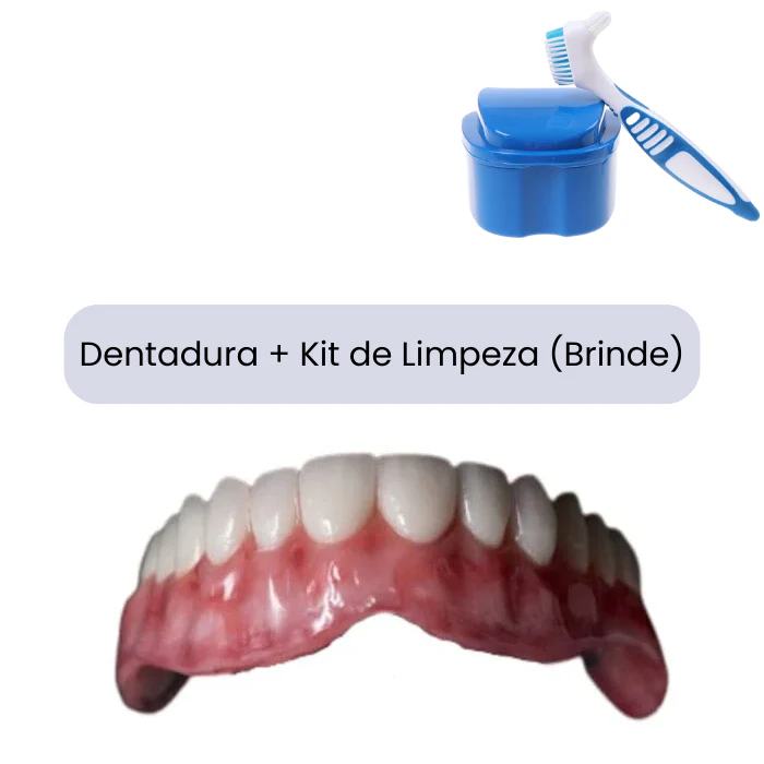 (COMPRE 1 LEVE 2) Dentadura de Silicone FIX | Ajustavel e Adaptativa + Kit de Limpeza de BRINDE - Image 11