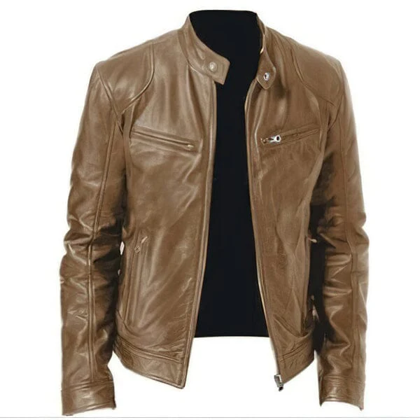 (PAGUE 1 LEVE 2) Jaqueta de Couro Masculina Racer + BRINDE - Image 5