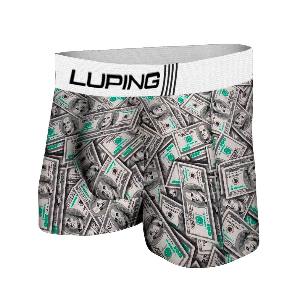Kit 10 Cuecas Boxer Masculina Microfibra Com Forro Adulto Lisa E Estampada - Image 8