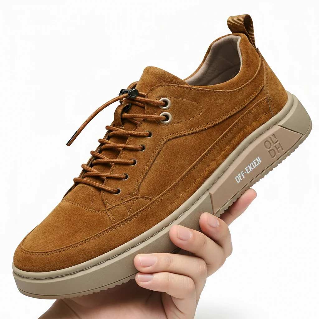 (PAGUE 1 LEVE 2 - PROMOÇÃO EXCLUSIVA) Sapatênis Masculino Em Couro Premium Off-Ekien + (BRINDE)