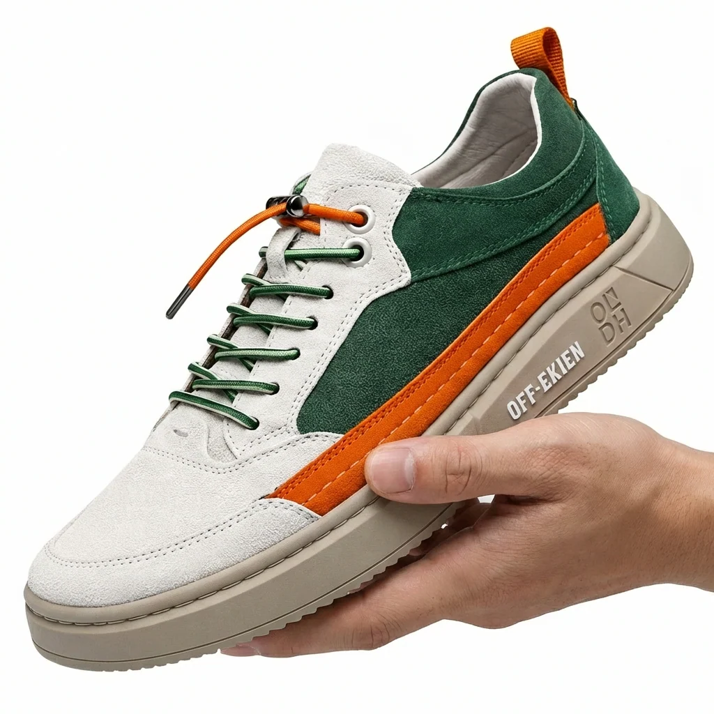 (PAGUE 1 LEVE 2 - PROMOÇÃO EXCLUSIVA) Sapatênis Masculino Em Couro Premium Off-Ekien + (BRINDE) - Image 4
