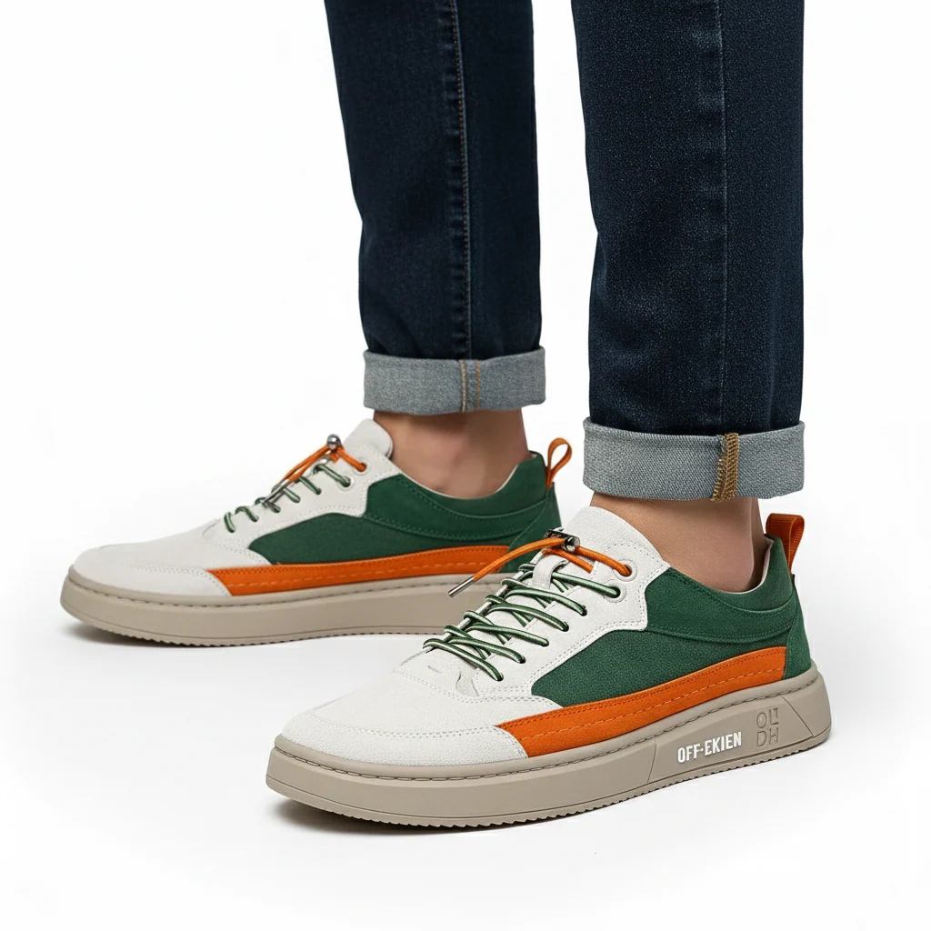 (PAGUE 1 LEVE 2 - PROMOÇÃO EXCLUSIVA) Sapatênis Masculino Em Couro Premium Off-Ekien + (BRINDE) - Image 5