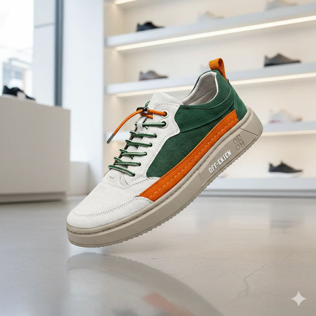 (PAGUE 1 LEVE 2 - PROMOÇÃO EXCLUSIVA) Sapatênis Masculino Em Couro Premium Off-Ekien + (BRINDE) - Image 9