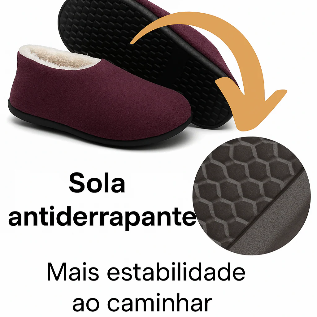 (PROMOÇÃO EXCLUSIVA) Pantufa Ortopédica Peluciada Feminina + (BRINDE) - Image 2