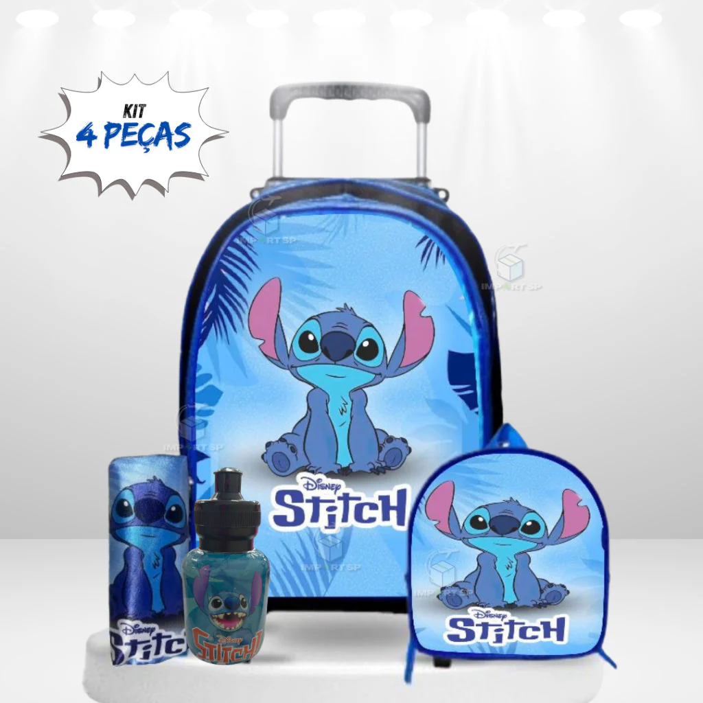 (PROMOÇÃO VOLTA ÀS AULAS) Kit Mochila Escolar Rodinha + Lancheira + Estojo + (BRINDE) - Image 3