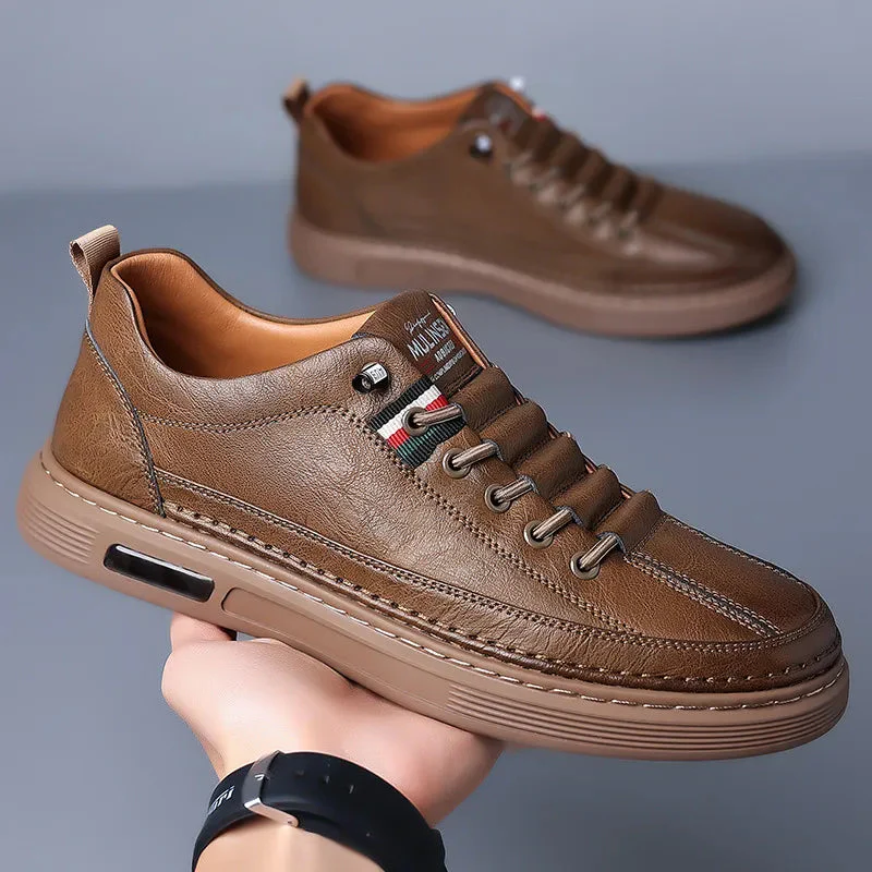 (PAGUE 1 LEVE 2) Tênis Masculino Casual de Couro Italian Man + BRINDE - Image 2