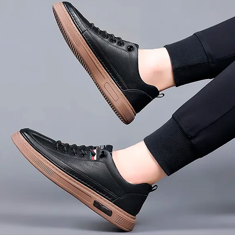 (PAGUE 1 LEVE 2) Tênis Masculino Casual de Couro Italian Man + BRINDE - Image 6
