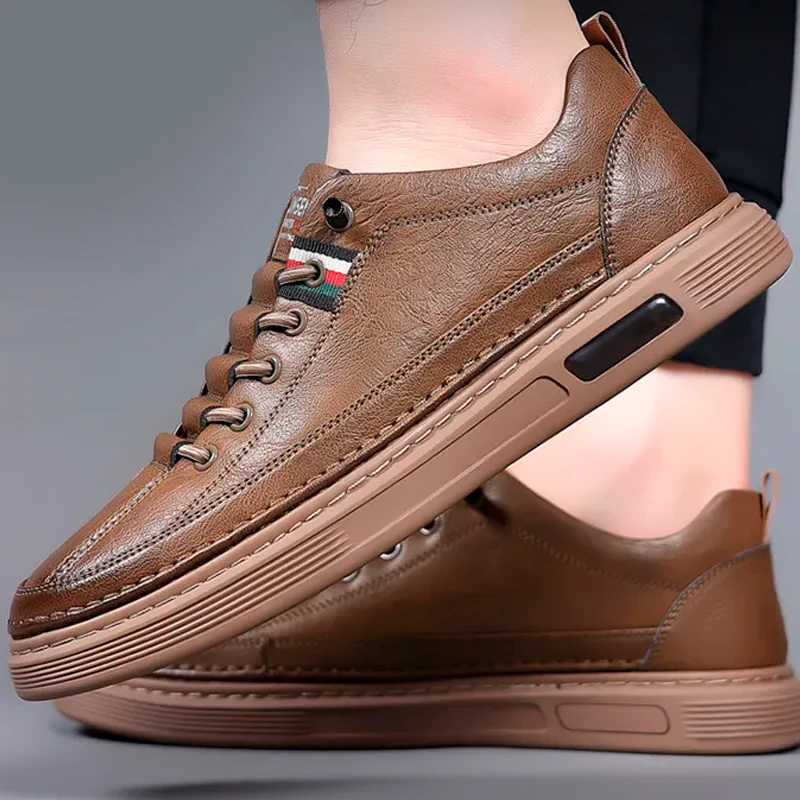 (PAGUE 1 LEVE 2) Tênis Masculino Casual de Couro Italian Man + BRINDE - Image 7