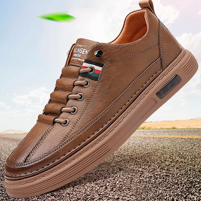 (PAGUE 1 LEVE 2) Tênis Masculino Casual de Couro Italian Man + BRINDE - Image 8
