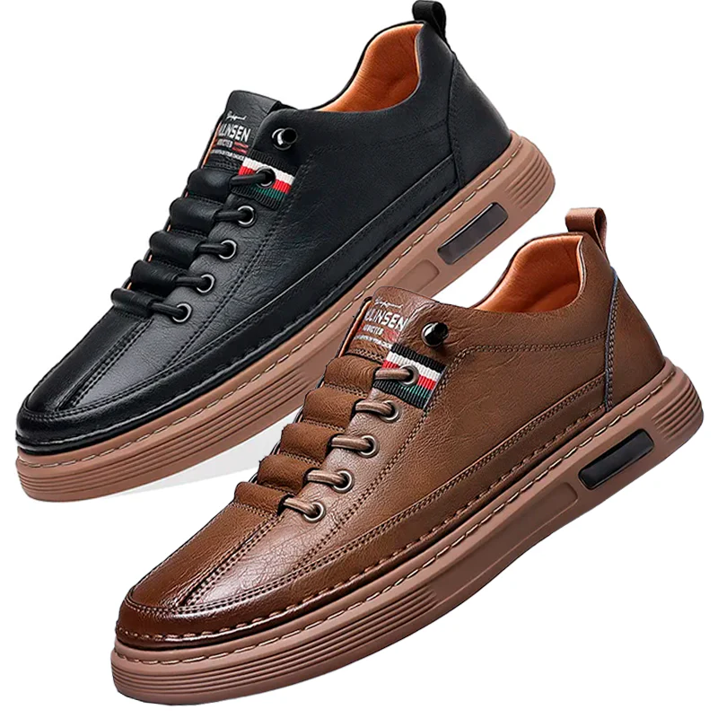 (PAGUE 1 LEVE 2) Tênis Masculino Casual de Couro Italian Man + BRINDE - Image 9